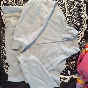 Lululemon Baby Blue Scuba Quarter-Zip Sweatshirt